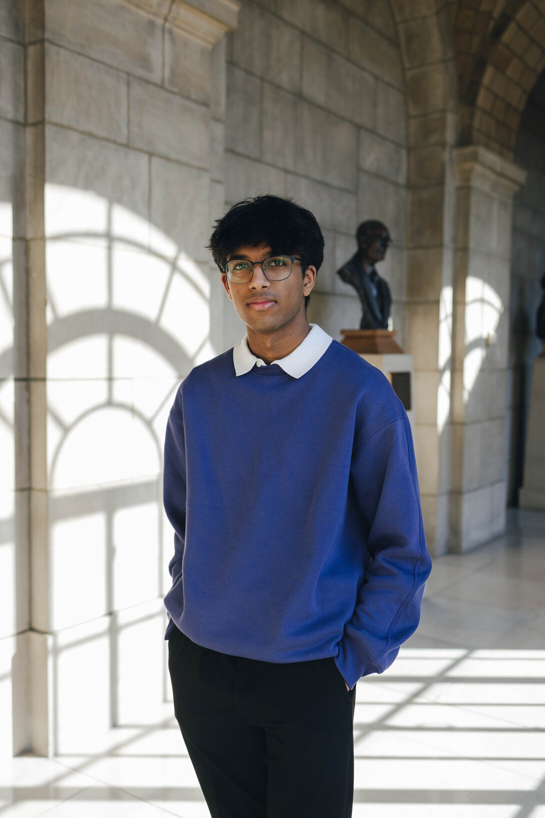 Courtesy Photo // Abhi Karri — a biochemistry major from Omaha — poses for a photo in the Nebraska State Capitol. He was recently elected as a senator of the College of Arts and Sciences in ASUN.